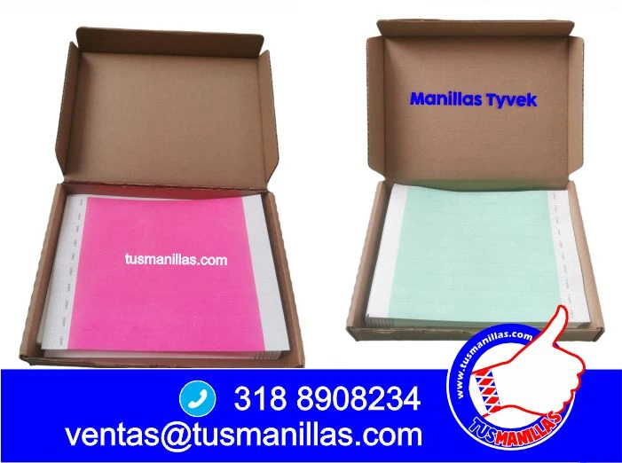 Manillas Tyvek personalizadas Bogota