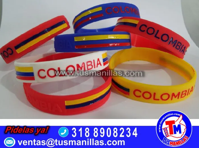 Manillas de Silicona personalizadas Bogota