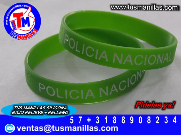 manillas publicitaria silicon