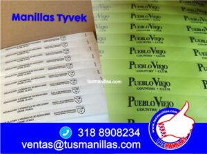 manillas para eventos Tyvek